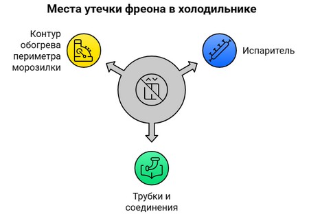 Ремонт утечки фреона в холодильнике