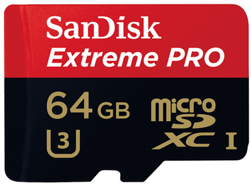 SanDisk Extreme PRO microSDXC UHS-I 64 GB SanDisk Extreme PRO microSDXC UHS-I 64 GB