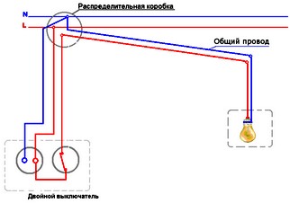 Подключение блока выключателей