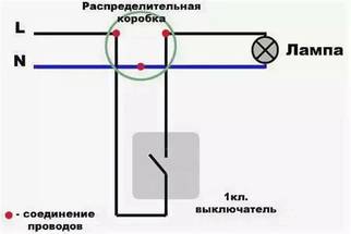 Подключение электрического выключателя