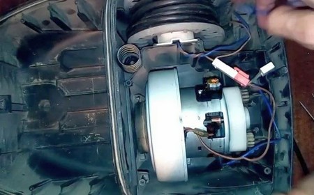 Замена двигателя пылесоса