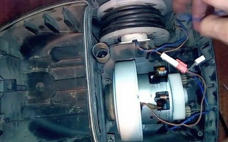 Замена катушки пылесоса